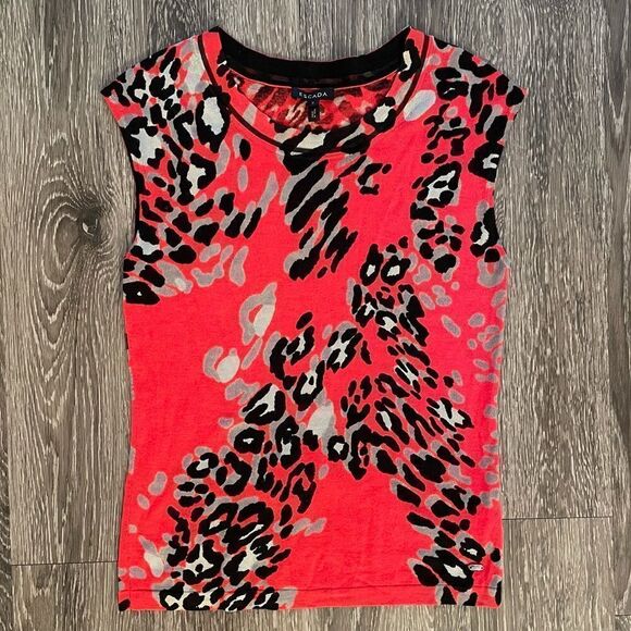 Escada leopard top nwot - Picture 1 of 9